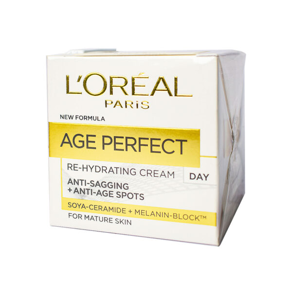 LOREAL AGE PERFECT RE-HYDRATING CREAM DAY ANTI-SAGGING ANTI-AGE SPOTS