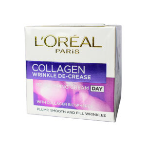 LOREAL COLLAGEN WRINKLE DE-CREASE RE-PLUMPING CREAM DAY 50ML