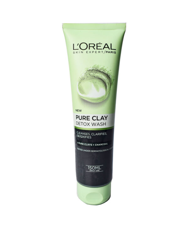 LOREAL PURE CLAY DETOX WASH CHARCOAL 150ML
