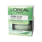 LOREAL PURE CLAY PURITY MASK PURIFIES, MATTIIFIES 50ML