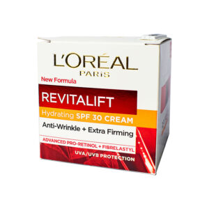 LOREAL REVITALIFT HYDRATING SPF30 CREAM ANTI-WRINKLE EXTRA FIRMING 50ML