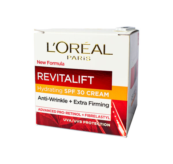 LOREAL REVITALIFT HYDRATING SPF30 CREAM ANTI-WRINKLE EXTRA FIRMING 50ML