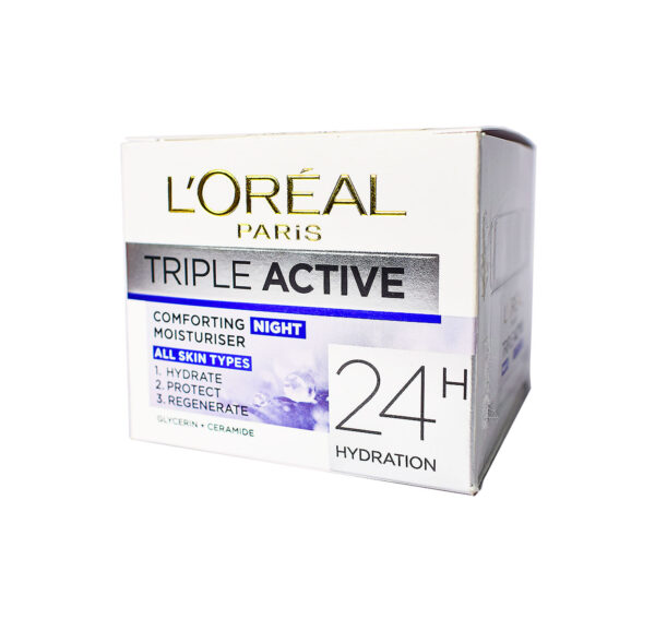 LOREAL TRIPLE ACTIVE NIGHT MOISTURISER 50ML-3269