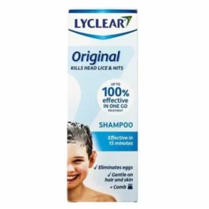 LYCLEAR ORIGINAL SHAMPOO 200ML + METAL COMB