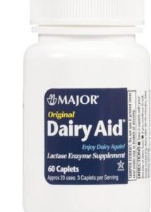 MAJOR ORIGINAL DAIRY AID LACTASE ENZYME 60CAPLETS
