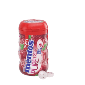 MENTOS FULL FRESH CHEWING GUM STRAWBERRY S/F 61G 35PCS
