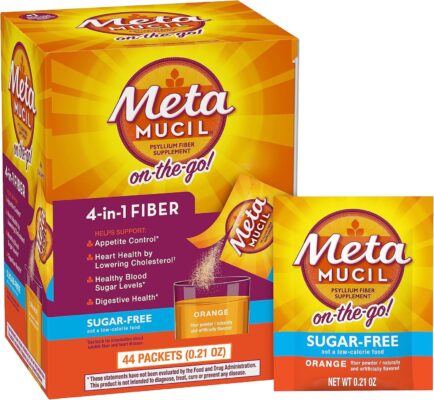 METAMUCIL ON THE GO ORANGE 44PACKETS