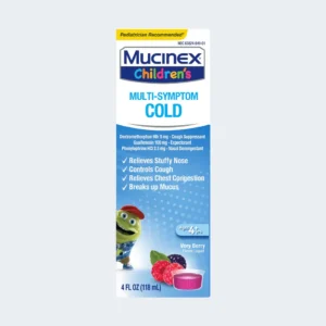 MUCINEX CHILDREN`S MULTI SYMPTOM COLD VERY BERRY 118ML 1064