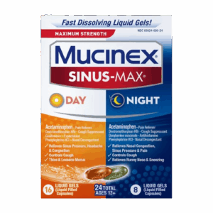 MUCINEX SINUS-MAX DAY NIGHT LIQUID GELS 24S VALUE PACK