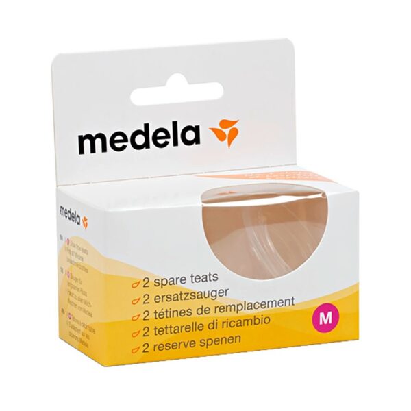 MEDELA 2 SPARE TEATS MEDIUM 200.0603