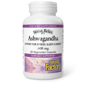 NATURAL FACTORS ASHWAGANDHA 600MG CAP 60S