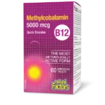 NATURAL FACTORS B12 5000MCG METHYLCOBALAMIN SUBLINGUAL TABS 60S