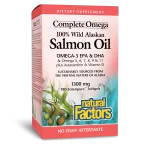 NATURAL FACTORS COMPLETE OMEGA SALMON OIL 1300MG 90SOFTGELS