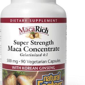 NATURAL FACTORS MACARICH SUPER STRENGTH MACA 500MG CAPSULES 90S