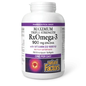 NATURAL FACTORS MAXIMUM TRIPPLE STRENGTH RXOMEGA-3 900MG SOFTGELS 150S