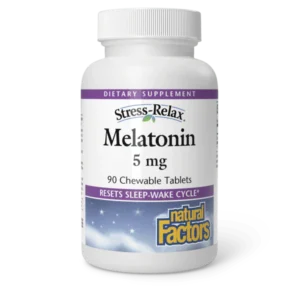 NATURAL FACTORS MELATONIN 5MG SUBLINGUAL TABLETS 90S