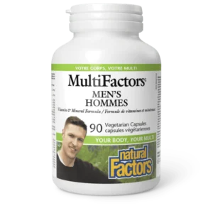 NATURAL FACTORS MULTIFACTORS MENS HOMMES CAPSULES 90S