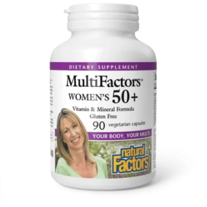 NATURAL FACTORS MULTIFACTORS WOMENS FEMMES 50+ CAPSULES 90S