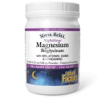 NATURAL FACTORS NIGHTTIME MAGNESIUM BISGLYCINATE POWDER 120G