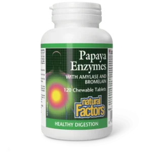 NATURAL FACTORS PAPAYA ENZYMES CHEWABLE TABLETS 60S