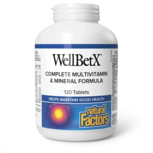 NATURAL FACTORS WELLBETX COMPLETE DIABETIC MULTIVIT & MINERAL TABLETS 120S