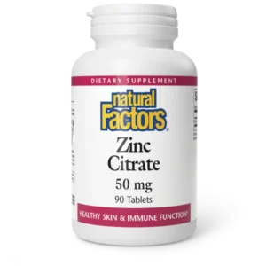 NATURAL FACTORS ZINC CITRATE 50MG CAPSULES 90S