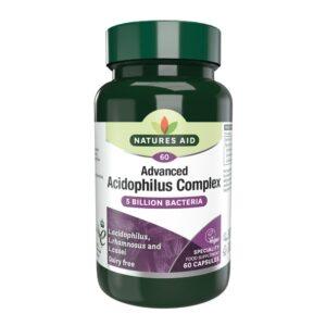 NATURES AID ACIDOPHILUS COMPLEX 5 BILLION BACTERIA 60`S