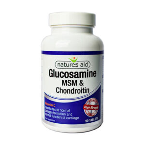 NATURES AID GLUCOSAMINE CHONDROITIN MSM 90S