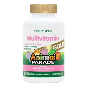 NATURES PLUS ANIMAL PARADE GOLD CHILDREN CHEWABLE MULTIVIT 60TABLETS