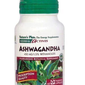 NATURES PLUS ASHWAGANDHA CAPSULES 60S