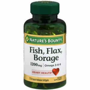 NB FISH, FLAX, BORAGE 1200MG OMEGA 3-6-9 SOFTGELS 72S
