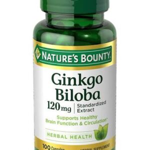 NB GINKGO BILOBA STANDARDIZED EXTRACT 120 MG. CAPSULES 100S