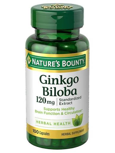 NB GINKGO BILOBA STANDARDIZED EXTRACT 120 MG. CAPSULES 100S