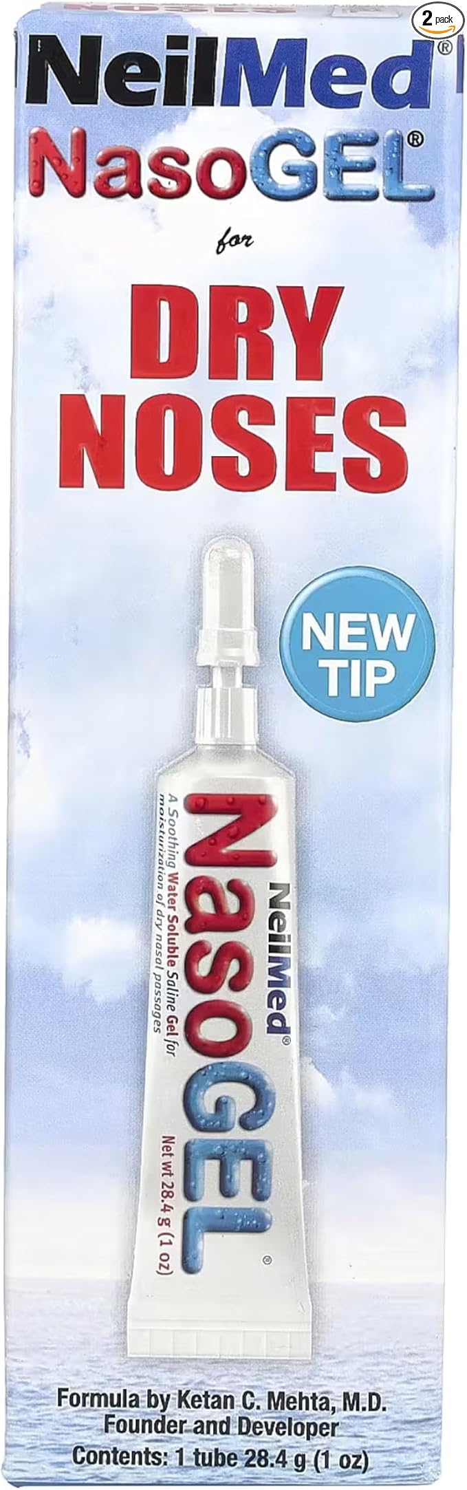 NEILMED NASOGEL SALINE NOSE GEL DRY NOSES 28.4G