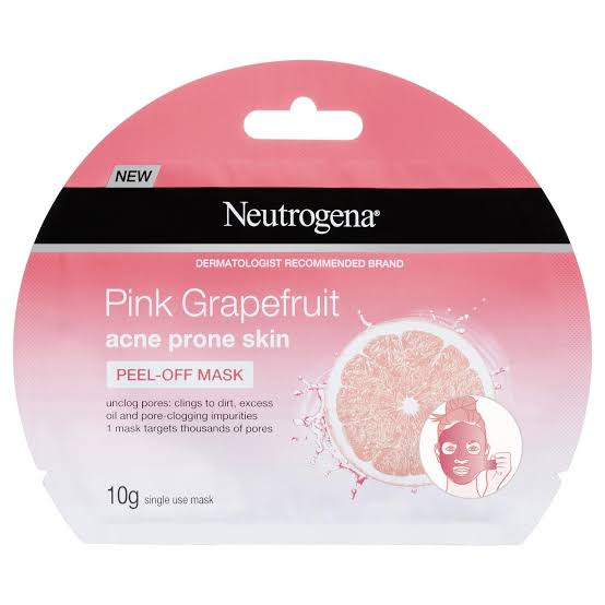 NEUTROGENA ACNE PRONE SKIN PEEL OFF MASK PINK GRAPEFRUIT 10G