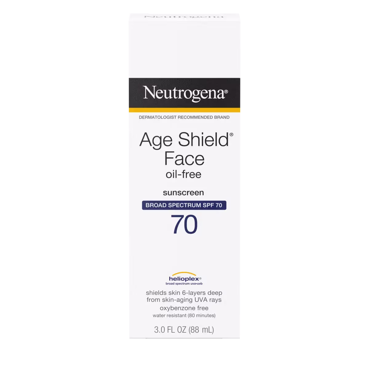 NEUTROGENA AGE SHIELD FACE LOTION SUNSCREEN SPF70 88ML