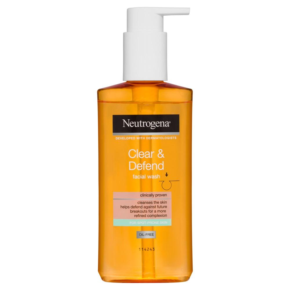 NEUTROGENA CLEAR AND DEFEND FACIAL WASH OIL FREE 200ML PUMP