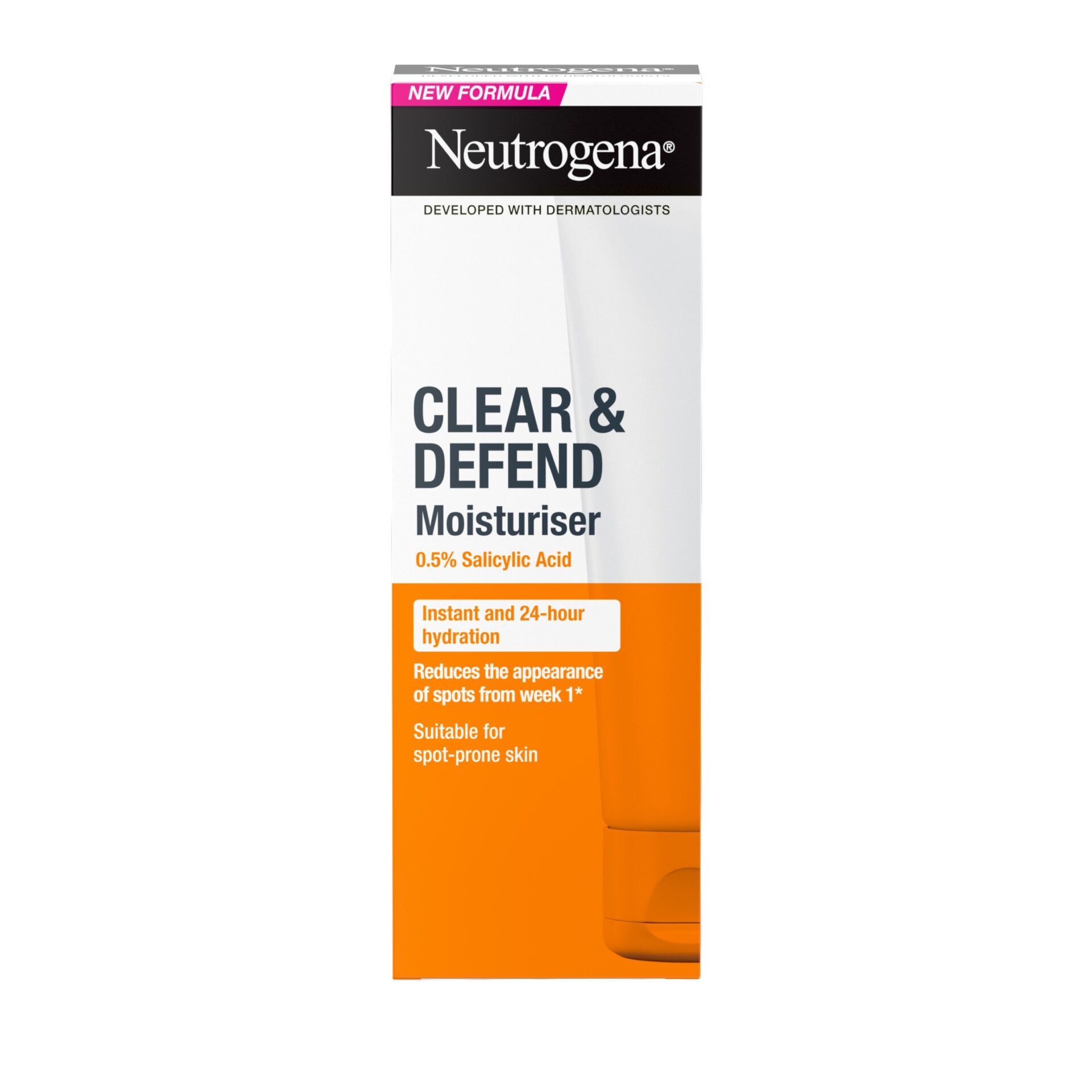 NEUTROGENA CLEAR AND DEFEND MOISTURISER OIL FREE 50ML