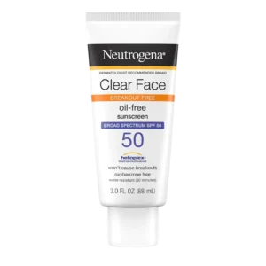 NEUTROGENA CLEAR FACE OIL-FREE SUNSCREEN SPF50 30Z 88ML
