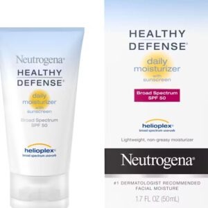 NEUTROGENA HEALTHY DEFENSE DAILY MOISTURIZER WITH HELIOPLEX SPF50