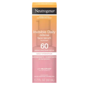 NEUTROGENA INVISIBLE DAILY DEFENSE FACE SERUM SUNSCREEN SPF 60+ 1.70Z 50ML