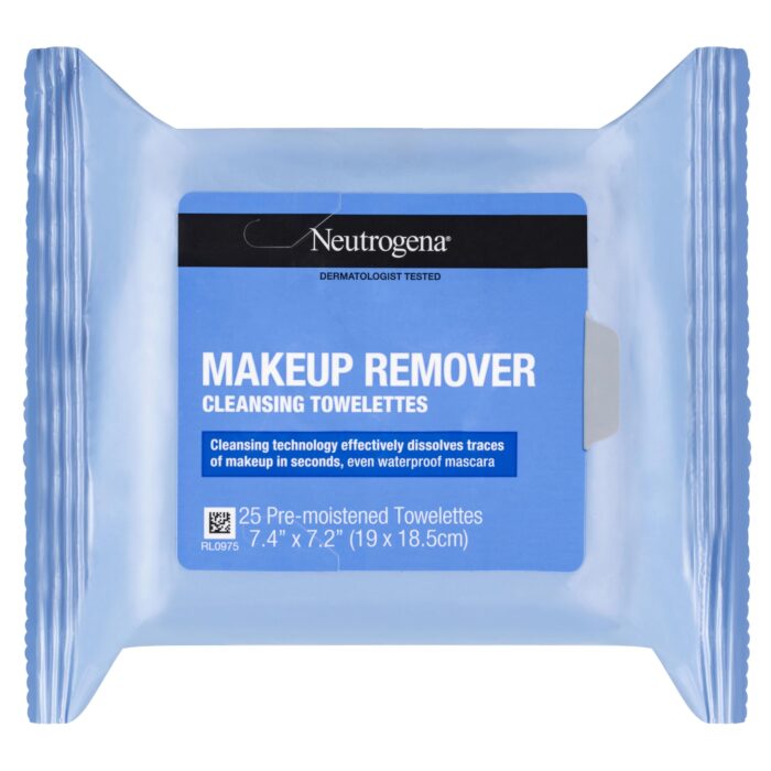 NEUTROGENA MAKEUP REMOVER CLEANSING ULTRA SOFT TOWELETTS 19X 18.5CM 25S