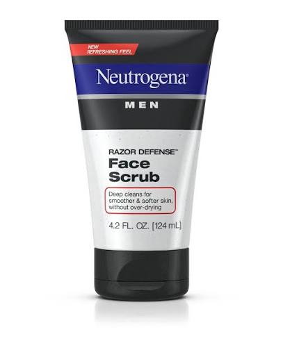 NEUTROGENA MEN RAZOR DEFENSE FACE SCRUB 124ML