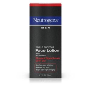 NEUTROGENA MEN TRIPLE PROTECT FACE LOTION WITH SUNSCREEN SPF20 50ML
