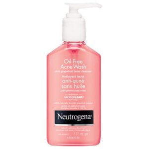 NEUTROGENA OIL-FREE ACNE WASH PINK GRAPEFRUIT FACIAL CLEANSER 6OZ 177ML