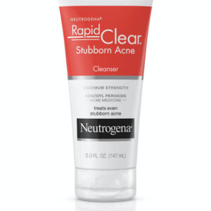 NEUTROGENA RAPID CLEAR STUBBORN ACNE CLEANSER BENZOYL PEROXIDE 147ML