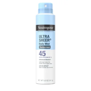 NEUTROGENA ULTRA SHEER BODY MIST SPRAY SUNSCREEN SPF45 141G