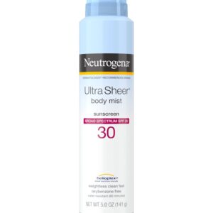 NEUTROGENA ULTRA SHEER BODY MIST SUNSCREEN SPF30 141G