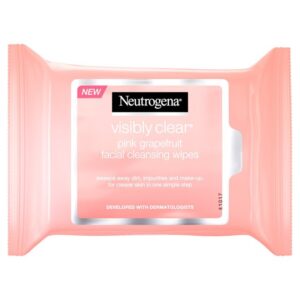 NEUTROGENA VISIBLY CLEAR PINK GRAPEFRUIT FACIAL CLEANSING WIPES 25S