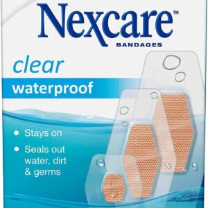 NEXCARE CLEAR WATERPROOF ASSORTED BANDAGES 20S